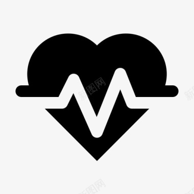 心脏心跳健康图标图标