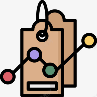 价格搜索引擎优化4线性颜色图标图标