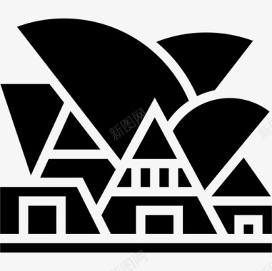 悉尼歌剧院地标13铭文图标图标