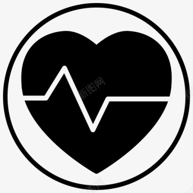 运动器械心跳血压心率图标图标
