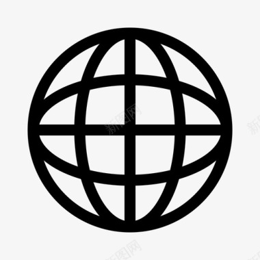 全球地球地球网格图标图标