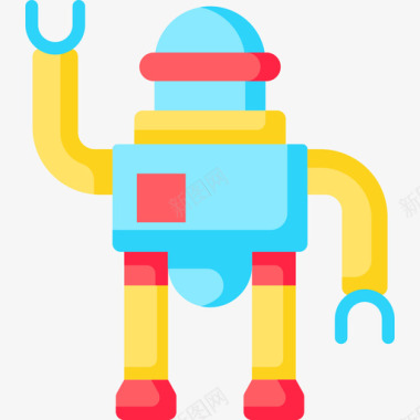机器人儿童玩具22扁平图标图标
