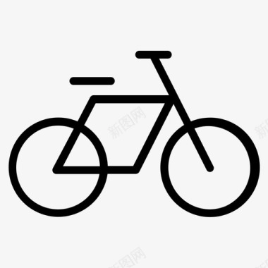 骑行运动自行车图标图标