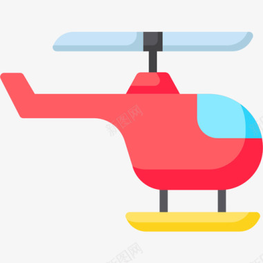 直升机儿童玩具22扁平图标图标