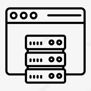 办公室图标概述网站网站服务器和托管概述图标图标