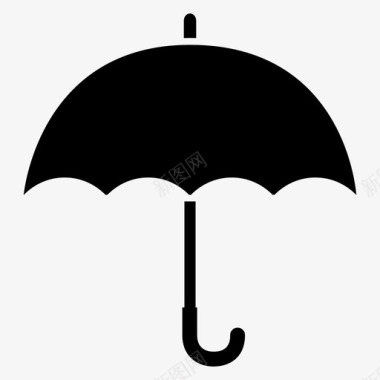 季节伞保护雨季图标图标