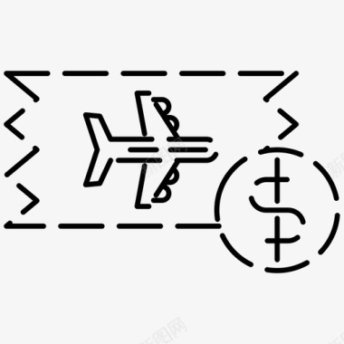 不可思议的价格机票价格机票航空虚线图标图标