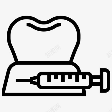 牙科注射牙科医疗图标图标