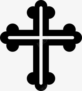 十字架填充2十字架图标图标