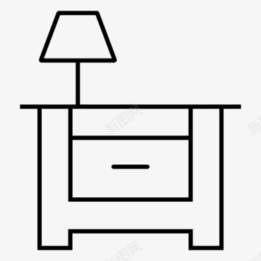 床头柜橱柜装饰图标图标