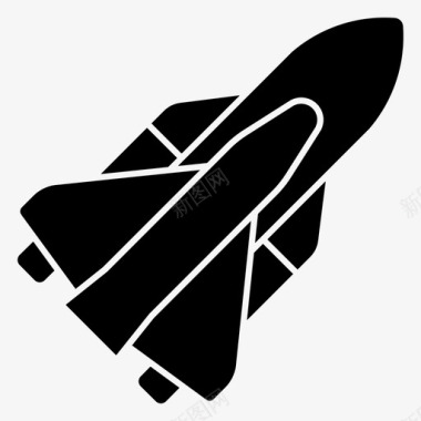 火箭航天飞机火箭科学图标图标