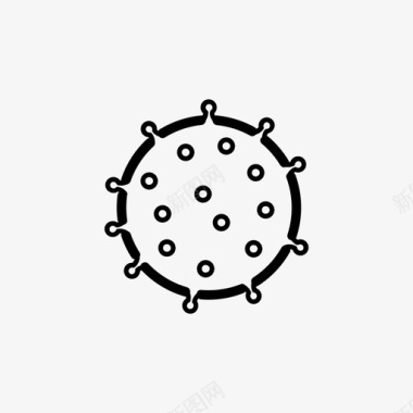 水痘细菌科学图标图标