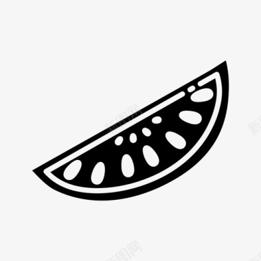 西瓜片食物水果图标图标
