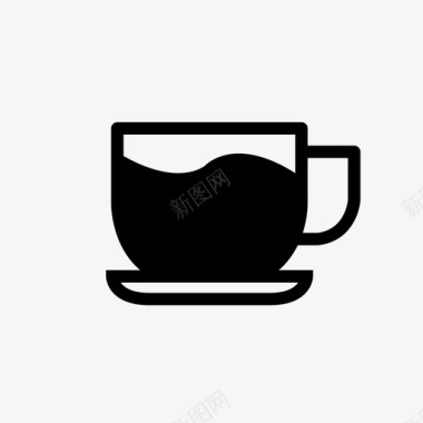 饮料杯咖啡玻璃杯图标图标