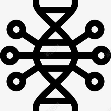 基因组生物工程3线性图标图标