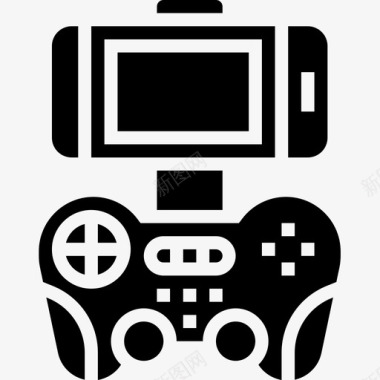 游戏板电子设备11字形图标图标
