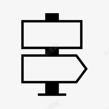 广告房地产路标广告方向图标图标