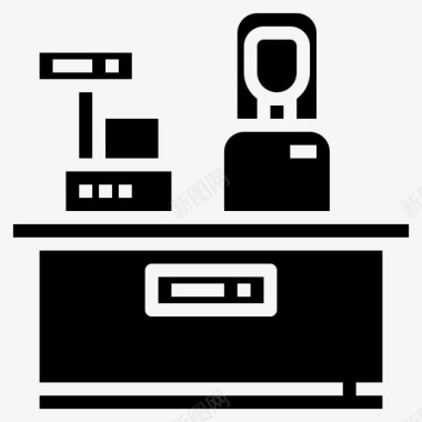 收银员钱付款图标图标