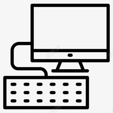 电脑显示器键盘图标图标
