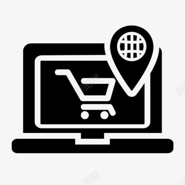 移动网上购物送货移动购物图标图标