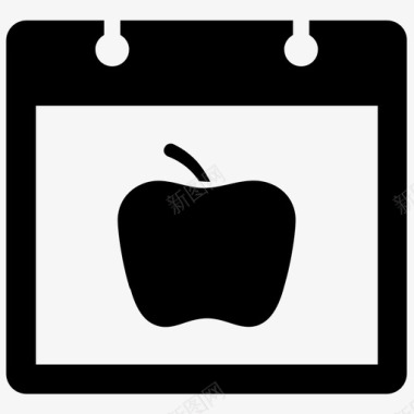 教育规划苹果日历图标图标
