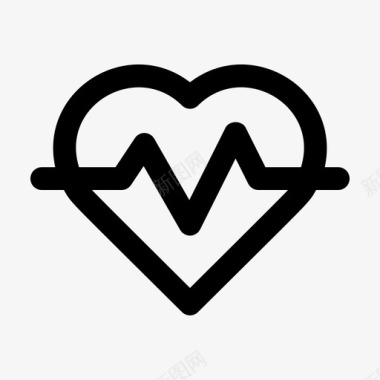 心脏心跳健康图标图标