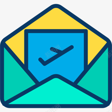航空航空邮件旅行188线性颜色图标图标