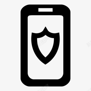 手机防护防病毒防护图标图标