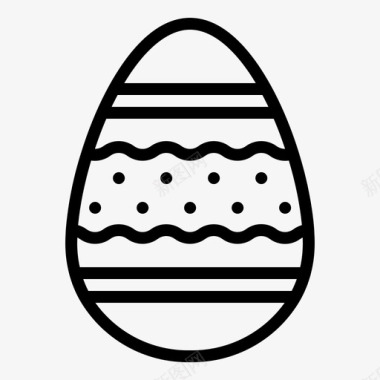 复活节彩蛋装饰品弹簧图标图标