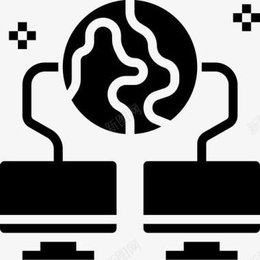 局域网网卡局域网网络分析5字形图标图标