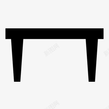 中世纪桌子杯垫客厅图标图标