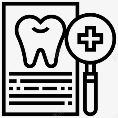 保险公司牙科保险检查诊所图标图标