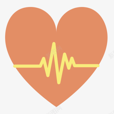 心跳医疗保健12平坦图标图标