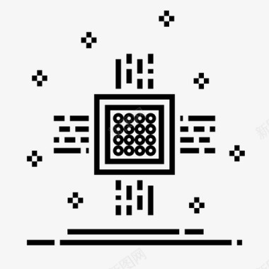 科学竞赛微处理器芯片微控制器图标图标