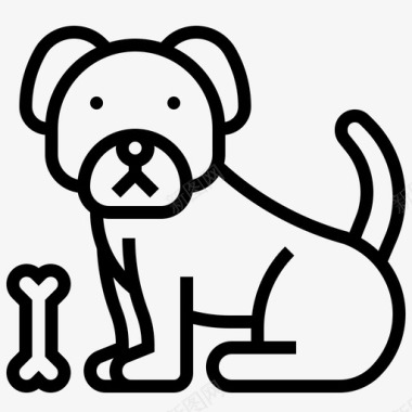 狗狗动物哺乳动物图标图标