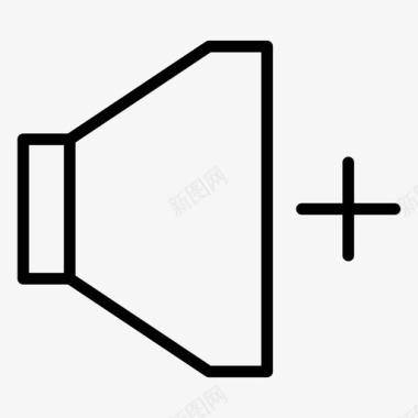 加大音量扬声器声音图标图标