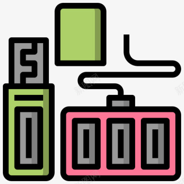 U盘信纸53扁平图标图标