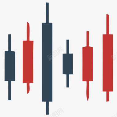 简约蓝紫色candlestick图标