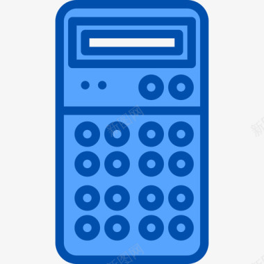 计算器复古小工具8蓝色图标图标