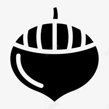 栗子食物榛子图标图标