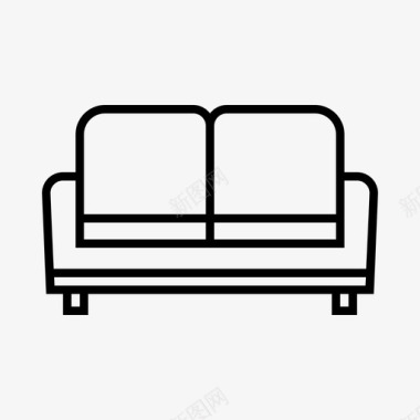 沙发椅子家具图标图标