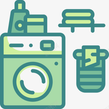 洗衣图标洗衣机家用电子2双色调图标图标