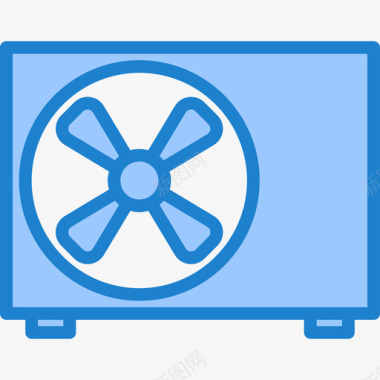 空调家用电器12蓝色图标图标