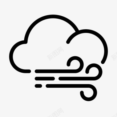 多云天气天气预报图标图标