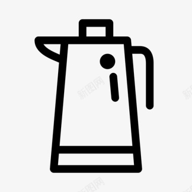 洒水壶水壶早餐咖啡图标图标