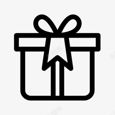 礼品盒子电子商务图标图标