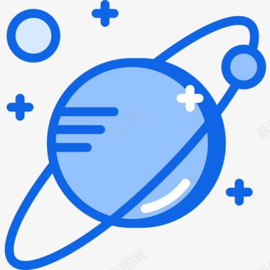 星球科学82蓝色图标图标