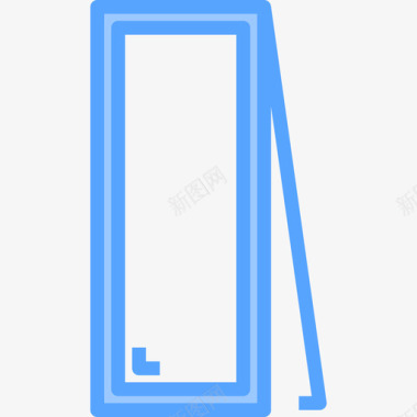 镜子家具101蓝色图标图标