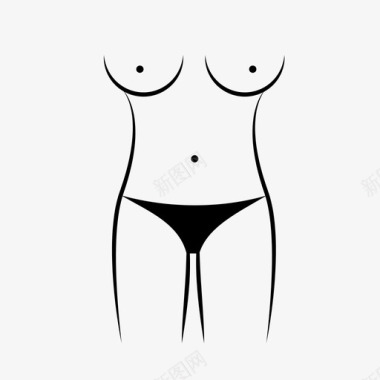 女性身体体型女性图标图标