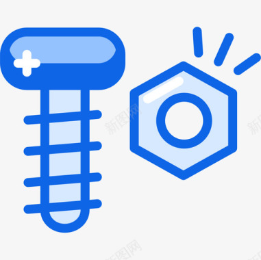 特价99螺钉构造99蓝色图标图标